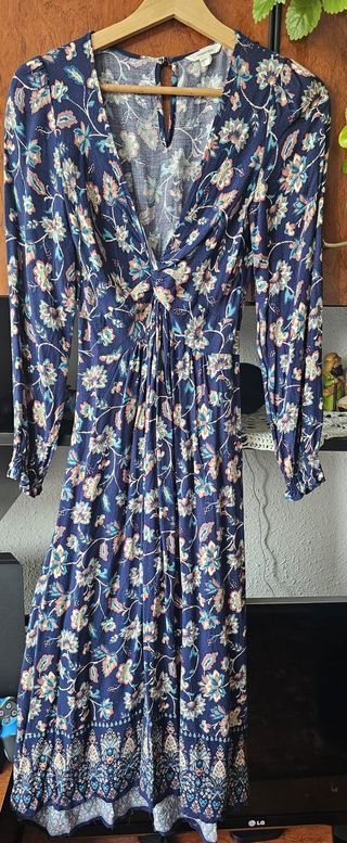 Vestido floreado azul