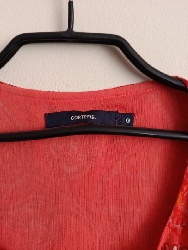 Blusa CORTEFIEL roja - Talla L