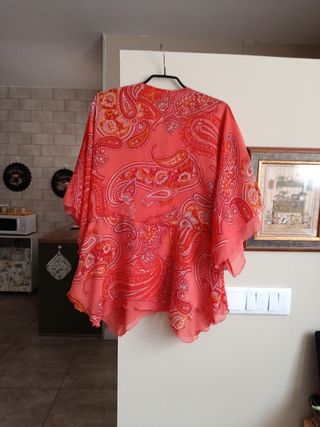Blusa CORTEFIEL roja - Talla L