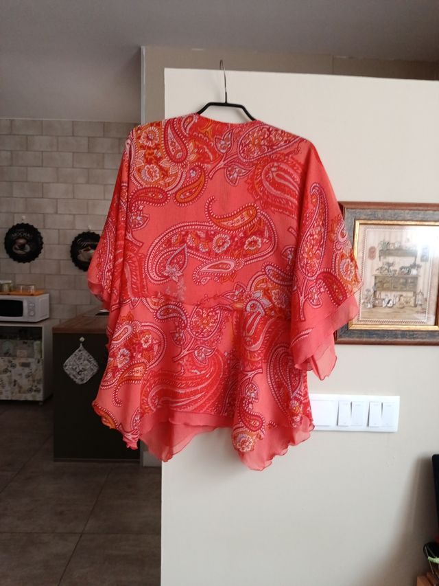 Blusa CORTEFIEL roja - Talla L