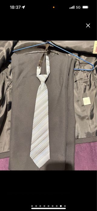 Traje comunión niño KAMIL negro - talla 11/13