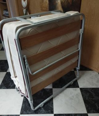 Cama plegable individual con colchon incluido