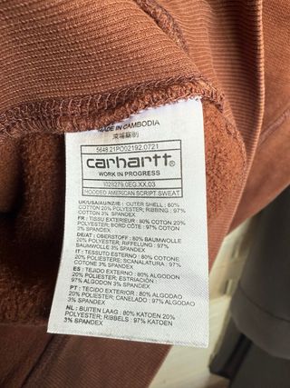 CARHARTT sudadera con capucha talla M GRANDE