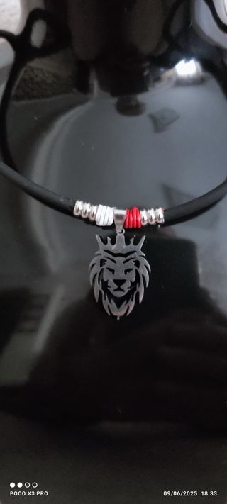Colgante León Acero | Collar