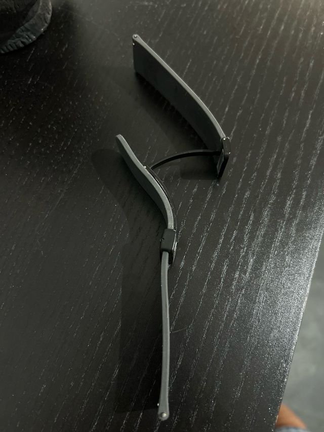 Correa reloj silicona 22mm - gris/negro