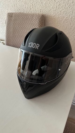 Casco moto 130R negro mate
