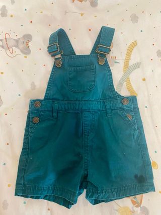 Peto corto Gocco bebé - Azul turquesa
talla 9-12m