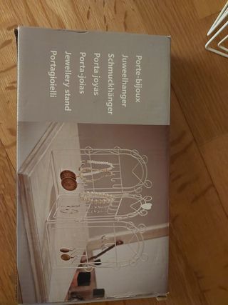 Colgador joyas blanco - Portajoyas. Sin estrenar