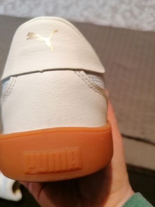 Zapatillas Puma Club 5V5 blancas y azul 38