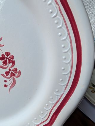 Plato porcelana francesa antiguo