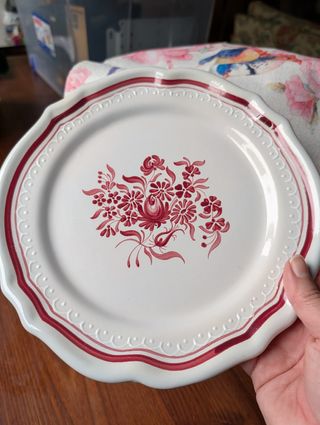 Plato porcelana francesa antiguo