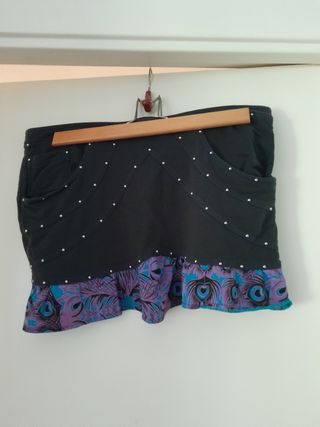 Falda negra Custo Barcelona