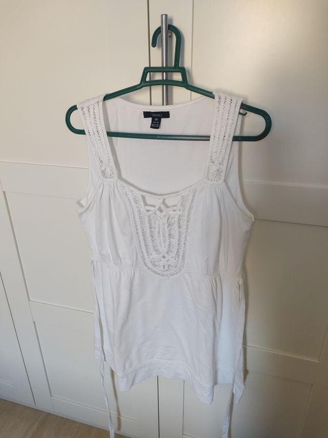 Camiseta blanca verano - M