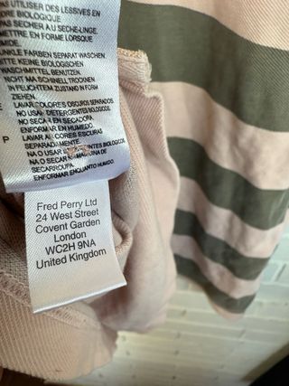 Polo manga corta rayas FRED PERRY talla XXL