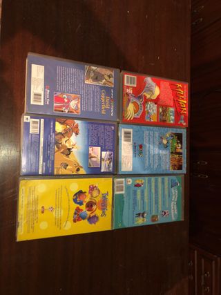 6 VHS infantiles: David Copperfield, Ki-lan...
