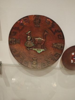 2 Platos cobre Perú - Artesanía