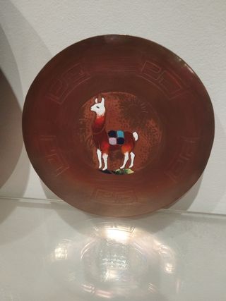 2 Platos cobre Perú - Artesanía