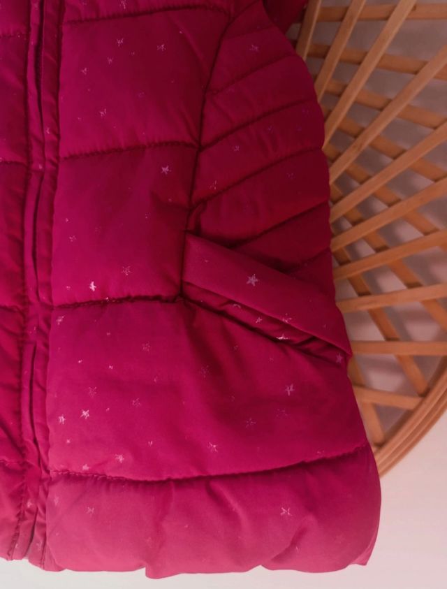 CHAQUETÓN SIN MANGAS NIÑA ROSA