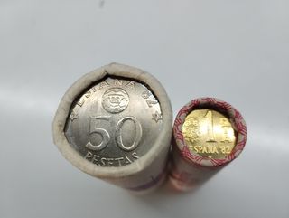 2 Rollos Monedas  mundial España 1982
