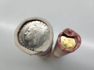 2 Rollos Monedas  mundial España 1982