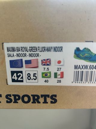 Zapatillas Joma Maxima 604 Futsal 42