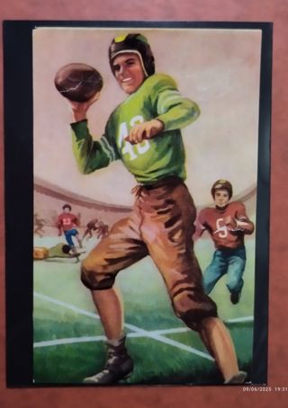 Antiguo Cromo Jim Thorpe