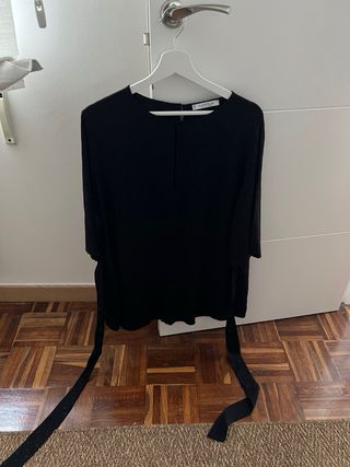 Blusa negra Violeta by Mango - XL