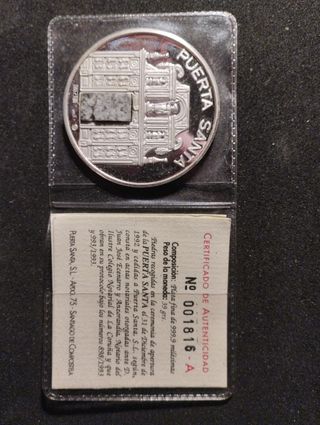 1 Moneda Plata Año Santo 1993