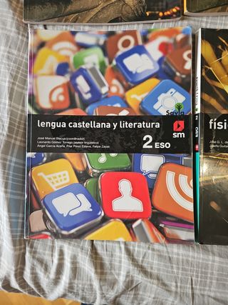 Pack 10 libros Texto 2o ESO editorial SM