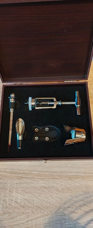 Set apribottiglie legno metallo Modelia Gusto