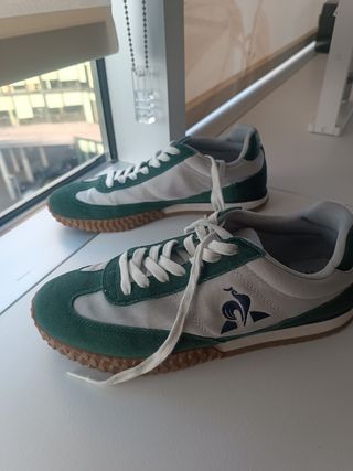 Zapatillas Le Coq Sportif - Verde y Blanco