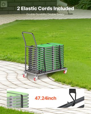 Carrello Porta Sedie Pieghevole 25 Sedie da 136 kg