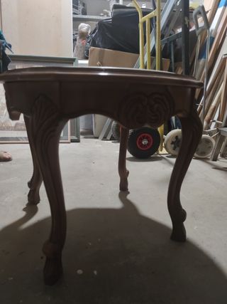 Mesa centro mármol-madera