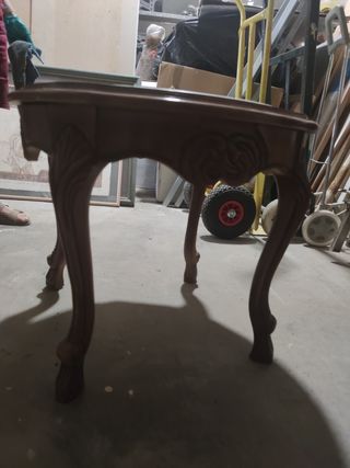 Mesa centro mármol-madera