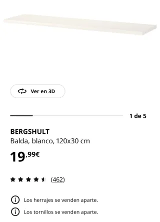 FENOMENAL PRECIO!!!! Estantes blancos con soportes