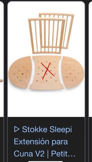 Stokke Sleepi piezas base somier extensión cuna v2