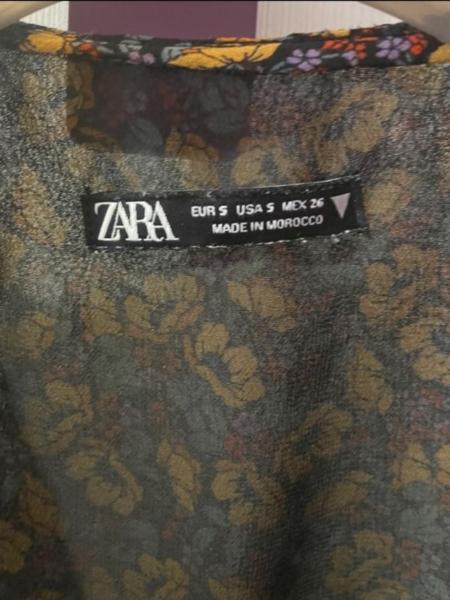 Vestido Zara estampado flores