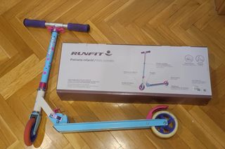 Patinete RunFit plegable azul