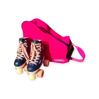 Patins Infantis Oxelo Quad Roller com Bolsa