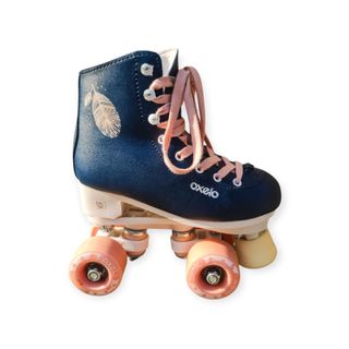 Patins Infantis Oxelo Quad Roller com Bolsa