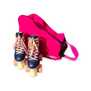 Patins Infantis Oxelo Quad Roller com Bolsa