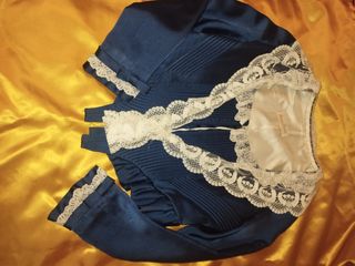 Corpiño fallera niña manga larga con peinador