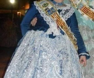 Corpiño fallera niña manga larga con peinador