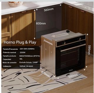 Horno empotrable Karinear 65L