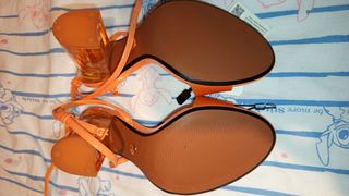 Zapatos Zara naranja, talla 37