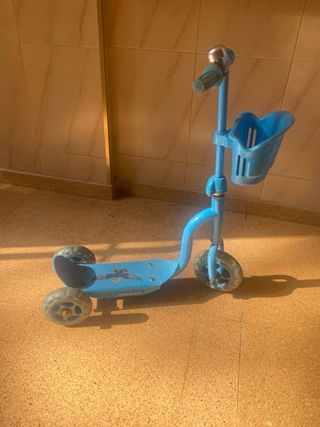 Patinete infantil azul 3 ruedas