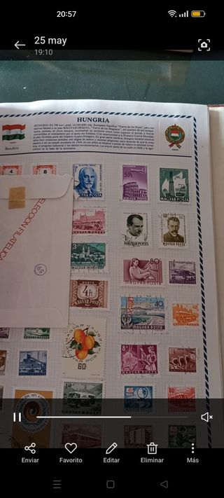 Álbumes y sellos.