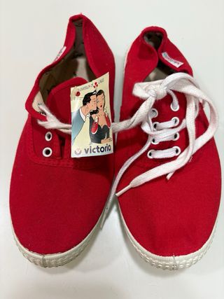 Zapatillas Victoria rojas