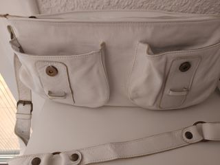 Bolso blanco piel