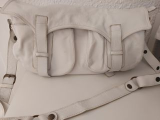 Bolso blanco piel